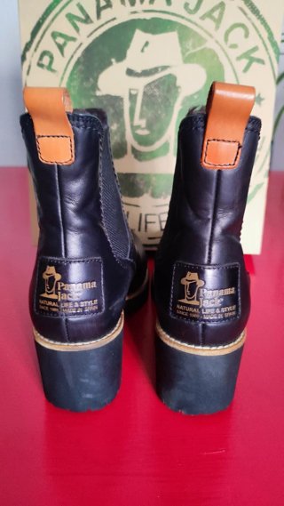 Botines Panama Jack Negros
