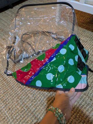Funda protectora de plástico para cochecito