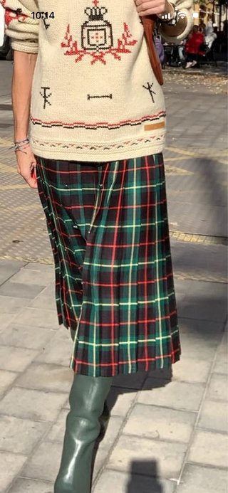 Falda escocesa vintage Manchester