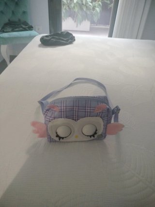 Bolso de búho morado y rosa
