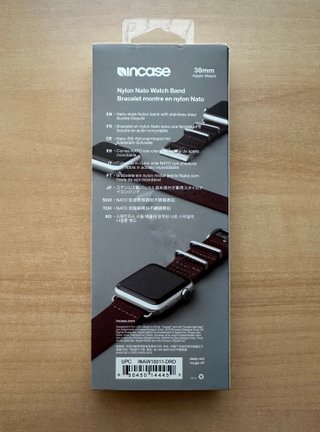 Apple Watch X Incase 38mm. Deep Red Nylon Band