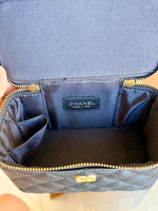 Borsa Vanity Chanel Nero Dorato