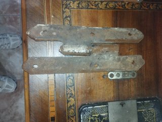 2 Bisagras Artesanales Antiguas 23cm