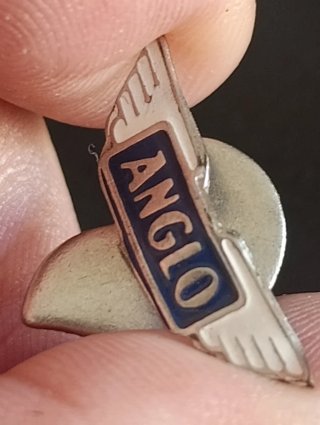 Insignia de ojal ANGLO AAESSA radio  vintage