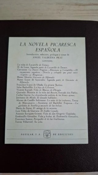 La novela picaresca española
