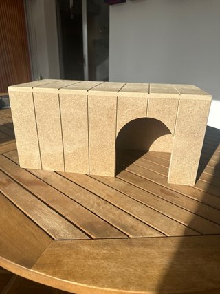 Casita para conejos.