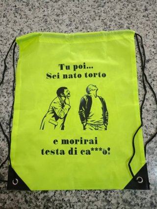 Zainetto leggero con stampa divertente