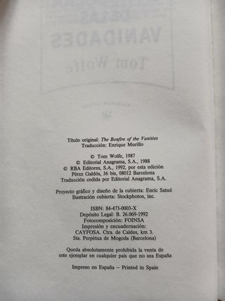 La Hoguera de las Vanidades