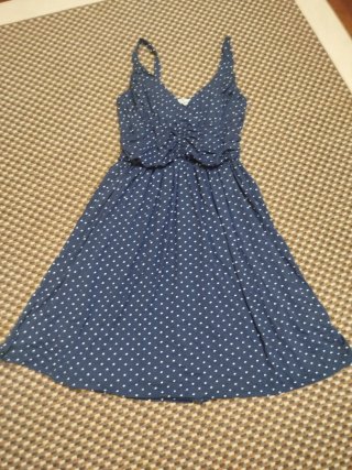 Vestido azul lunares talla 40
