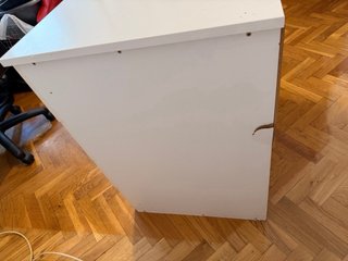 Cajonera blanca de 4 cajones – 71,5 × 52 × 75 cm