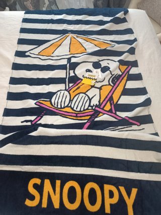 Toalla Playa Snoopy Peanuts Nueva con Etiquetas