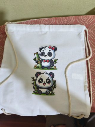 Bolsa de tela con diferentes dibujos