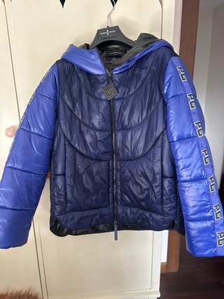 Plumifero azul Purificacion Garcia talla S