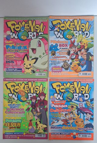 Lotto 4 Riviste Pokémon World