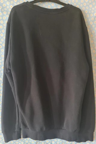 Sudadera Adidas Originals Negra Logo Flores