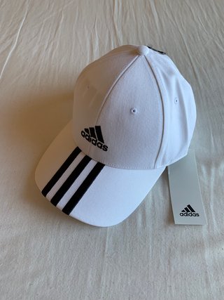 Gorra Adidas Baseball 3 Stripes Blanca