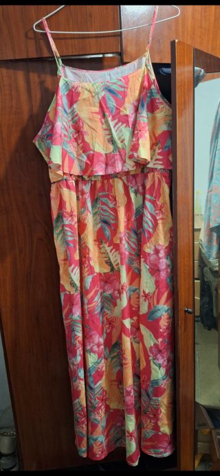 Vestido Largo Estampado Floral