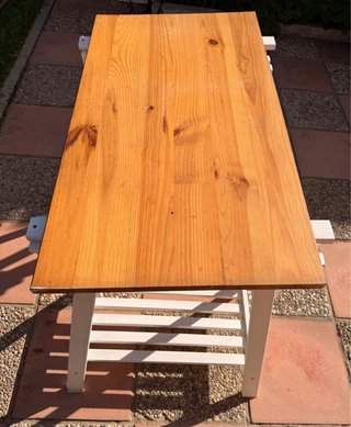 Scrivania in Pino con Cavalletti