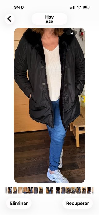Chaquetón Piel Sintética, de dos Caras