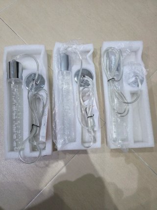 Pack 3 Lámparas Colgantes LED Cristal