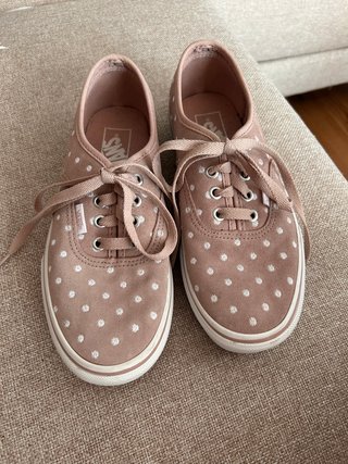 Zapatillas Vans Beige con Lunares