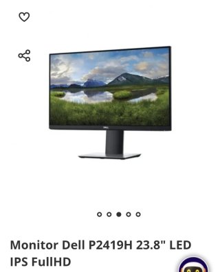 Monitor Dell P2419H 23.8 LED IPS FullHD