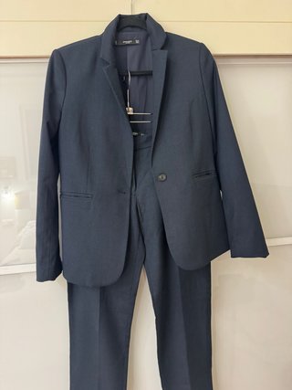 Traje Mujer MANGO Azul Marino Talla 38