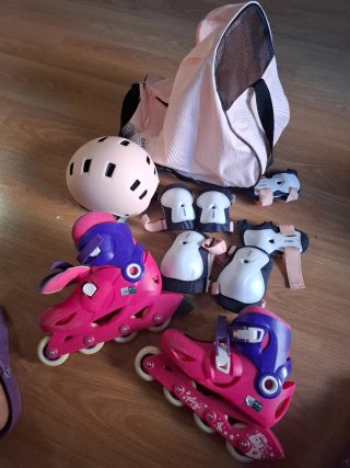 Patines infantiles Oxelo rosa talla 34-36