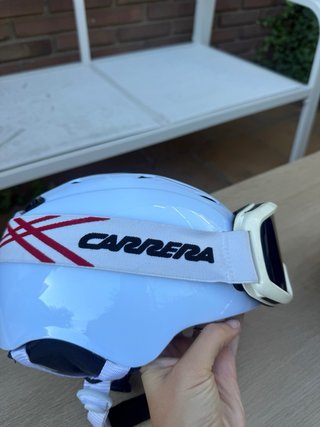 Casco de Esquí Infantil con Gafas Carrera