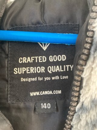 Chaqueta niña pelo estampado leopardo