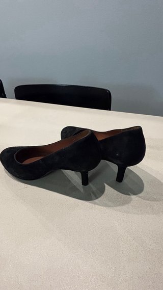 Zapatos de salón ante negros talla 36
