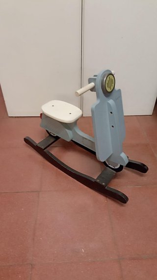 Balancín Infantil Moto de Madera
