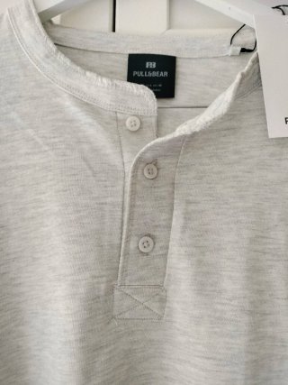 Camiseta Pull&Bear Gris Talla XL