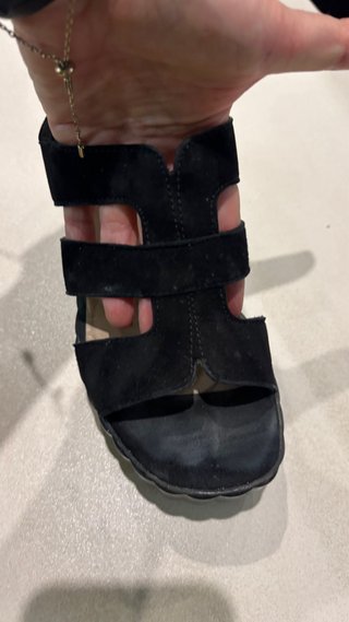 Sandalias ante negro plataforma talla 36
