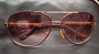 Gafas de sol Gucci aviador marrones y doradas