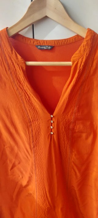 Blusa naranja Massimo Dutti