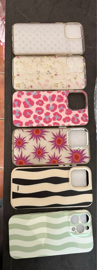 Lote de 6 Fundas para iPhone 16 Pro Max