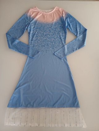 Disfraz de Elsa Frozen,Vestido, leggins y capa