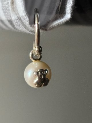 Pendientes Tous Perla Oso Plata