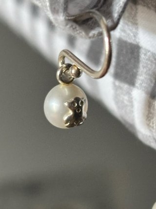 Pendientes Tous Perla Oso Plata