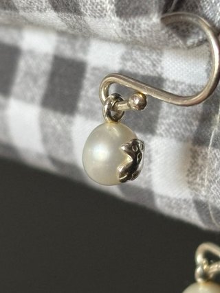 Pendientes Tous Perla Oso Plata