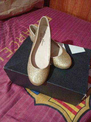 Zapatos de Fiesta Dorados Leticia Viona