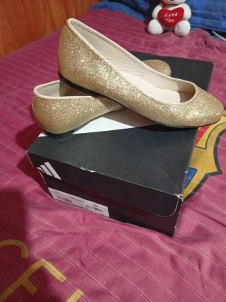 Zapatos de Fiesta Dorados Leticia Viona