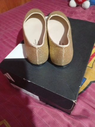 Zapatos de Fiesta Dorados Leticia Viona