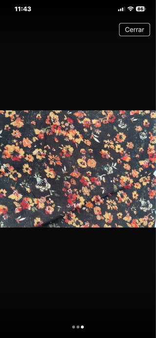 Retal de tela estampado floral 1m x 1.40m