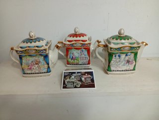 3 teiere Sadler Serie completa Shakespeare