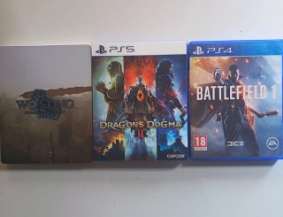 Dragons Dogma 2 Ps5, Battlefield 1 Ps4 + Steelbook