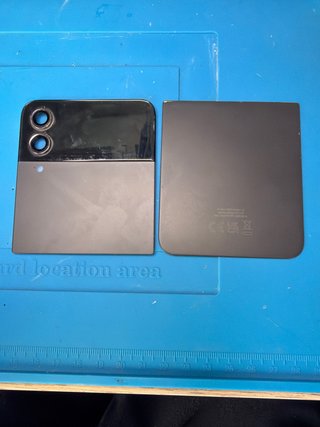 Copertura posteriore superiore e inferiore e vassoio SIM per Samsung Z Flip 4