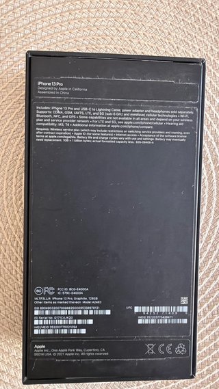 iPhone 13 Pro 128GB Gris,bateria 86%.