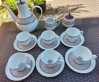 Juego café antiguo Bidasoa de 1969 + 6 tazas y mas